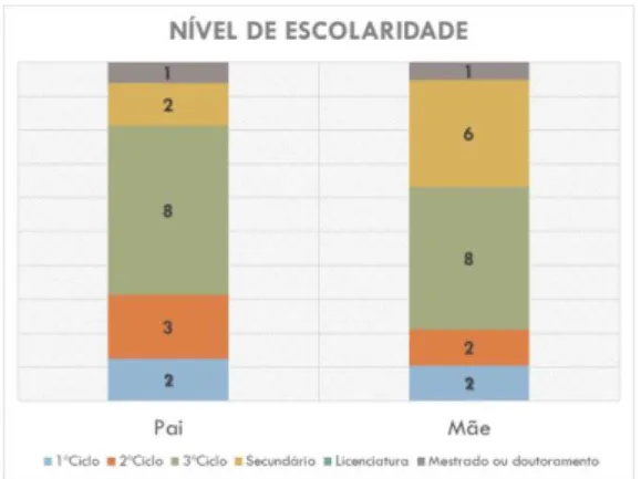 Gráfico 14 - Nível de escolaridade dos EE. 