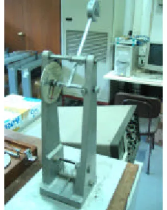 Fig. 6 – Impact test machine  Fig. 7 – Impact samples 