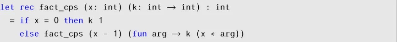 Table 3.1: Computation of the Factorial of 5.