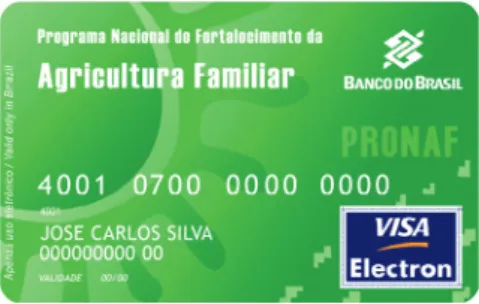 Fig. 2. Cartão Pronaf do Banco do Brasil.
