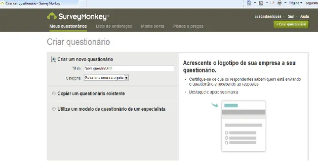 Figura 6: Interface do Monkey Survey 