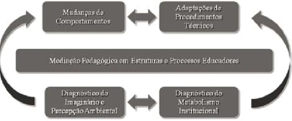 Figura 1. Relação entre os diagnósticos, a mediação pedagógica e os objetivos do projeto.