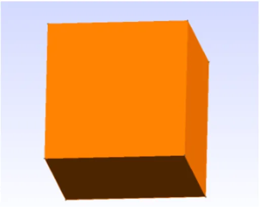 Figure 3.6: Simple Cube made with Gmsh