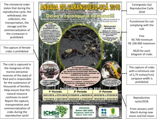 Fig. 1 Campaign-advertising poster for mangrove protection in 2018. Source: ICMBio