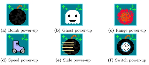 Figure 3.2: Game icons of the power-ups