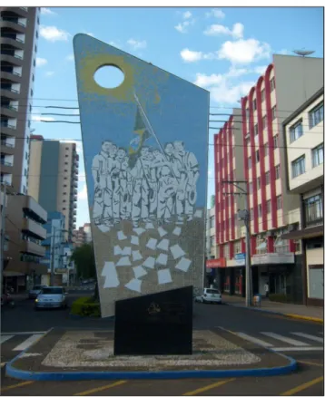 Figura 3 – ORBEN, Tiago A. Monumento comemorativo dos 50 anos da Revolta  dos Posseiros