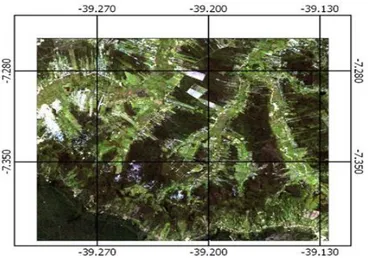 Figura 2. Imagem multiespectral R3G2B1, entorno Barbalha, Missão Velha, 2010.