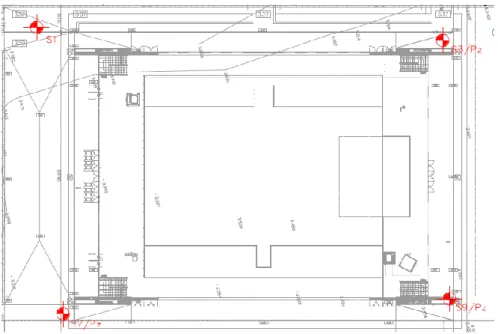 Figura 8 Planta de localização dos ensaios 