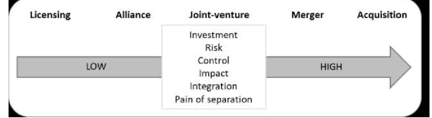 Figure 1: Types of Strategic Combinations. 
