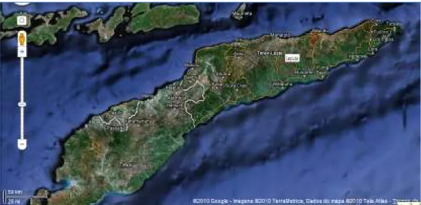 Figura 2: Localização de Lacluta em Timor Leste. 