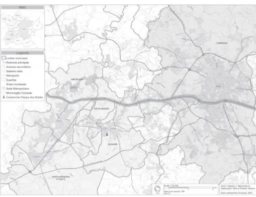 Figura 2: Microrregião Noroeste e a Sede da RMC