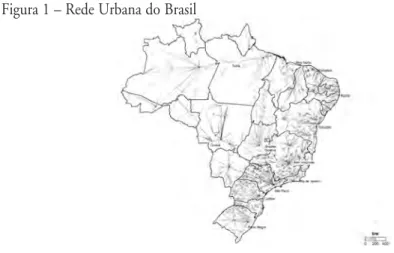 Figura 1 – Rede Urbana do Brasil 