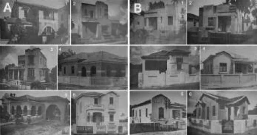Fig. 9 – Grupo A e B de casas não populares construídas entre 1942-1943. Fonte: Melo, 1946.