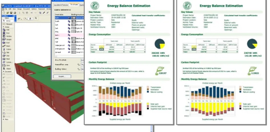Figura 11 -  Software de análise energética a partir de um modelo BIM [7]. 