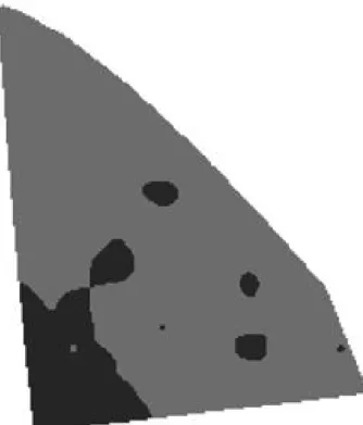 Figure  3  - Map of management zones for the CEa attribute obtained without geometric anisotropy correction