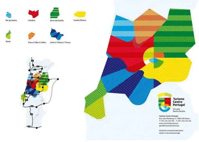 Figura 18 Mapa regional do Turismo Centro de Portugal.   