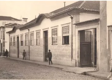 Fig. 8 – Os escritórios da Régua da Casa Ferreira, na  Rua  dos  Camilos.  Foto  de  Alberto  Cerqueira,  1928