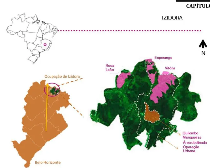Figura 1 – Localização da Região da Izidora Fonte: Indisciplinar. 