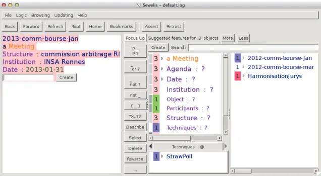 Fig. 1 Snapshot of Serenelis when Preparing a Meeting 