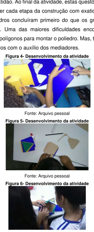 Figura 5- Desenvolvimento da atividade 