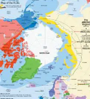 Figura  1 – Mapa da região do Ártico Fonte: (ATHROPOLIS, 2009)