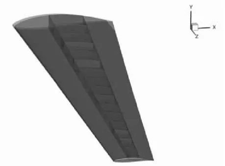 Figure 5: Geometry objects for the case study of the L-23 wing.
