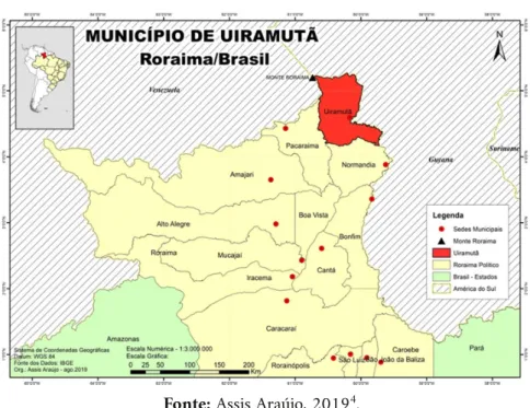 Figura 1: Situação geográ ca do município de Uiramutã.