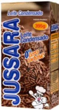Figura 2: Leite condensado zero lactose da marca Jussara. 