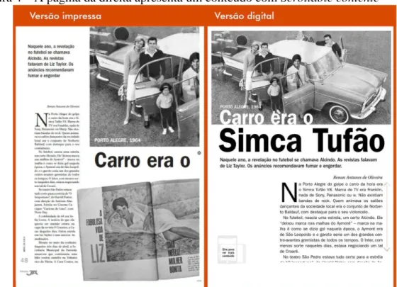 Figura 4 – A página da direita apresenta um conteúdo com Scrollable contente 