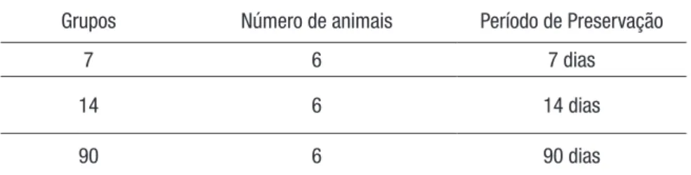 Tabela 2 - Distribuição do grupo experimental B.