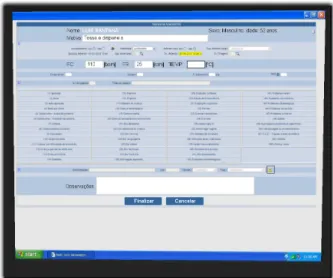 Figure 3.18: Patient’s evaluation data registration in IT system
