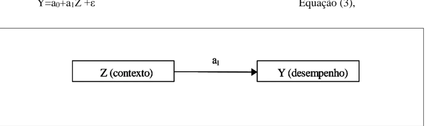 Figura 1 – Modelo esquemático de efeitos diretos. 