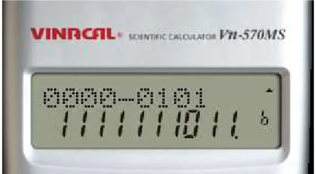Figura 4.2 - Representação de -0101 2  em mais de 4 bits significativos. 