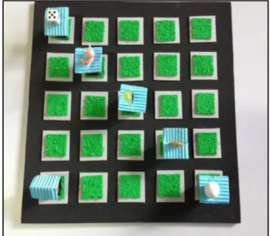 Figura 9 -Tabuleiro da maquete tátil  . 