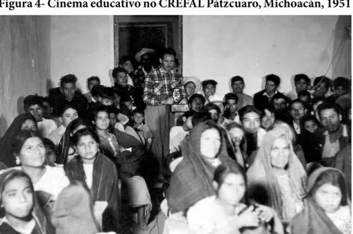 Figura 4- Cinema educativo no CREFAL Pátzcuaro, Michoacán, 1951