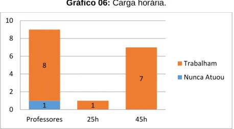 Gráfico 06: Carga horária. 