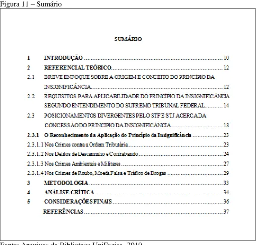 Figura 11 – Sumário 