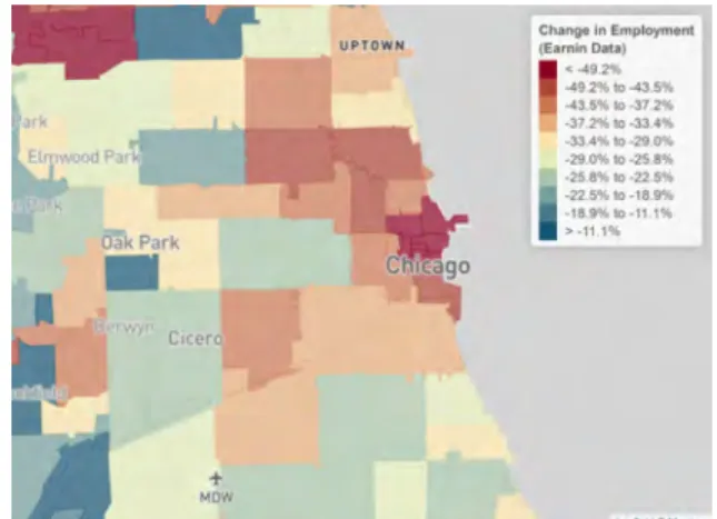 FIGURE 7: Changes in Employment Rates by ZIP Code