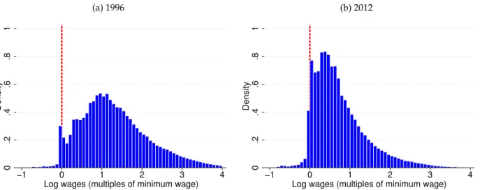 Figure 1. Histogram of the Earnings Distribution