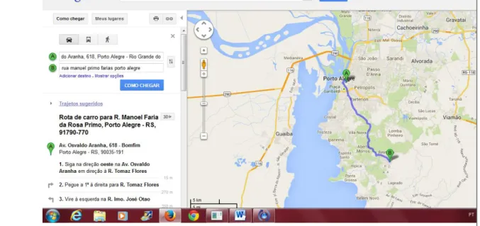 FIGURA  1:  Mapa  de  Porto  Alegre  –  Bairros  Bom  Fim  e  Restinga  -  Google  maps  -  Acesso  em  29/9/2013 
