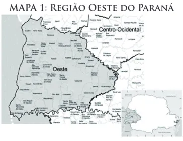 MAPA 1: Região Oeste do Paraná