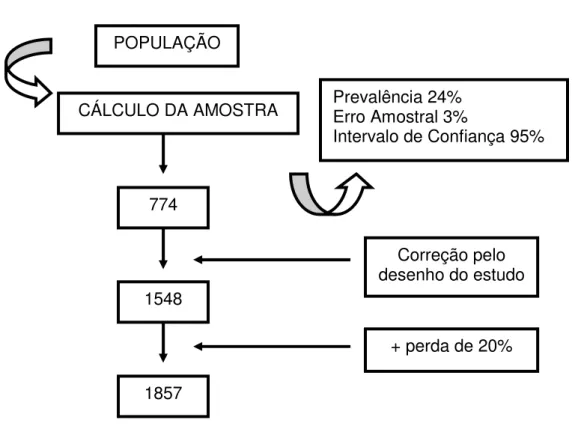 FIGURA 1 - Cálculo da amostra 