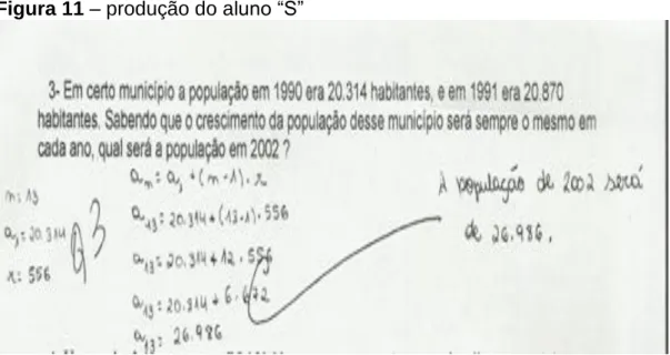 Figura 11 – produção do aluno “S”
