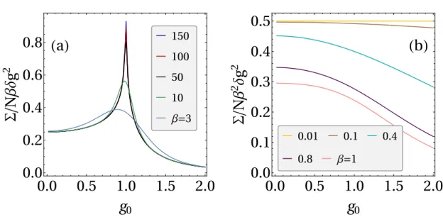 Figure 3.3: Entropy production per spin in the vicinity of the Ising critical point. (a) The behavior at low temperatures (large β)