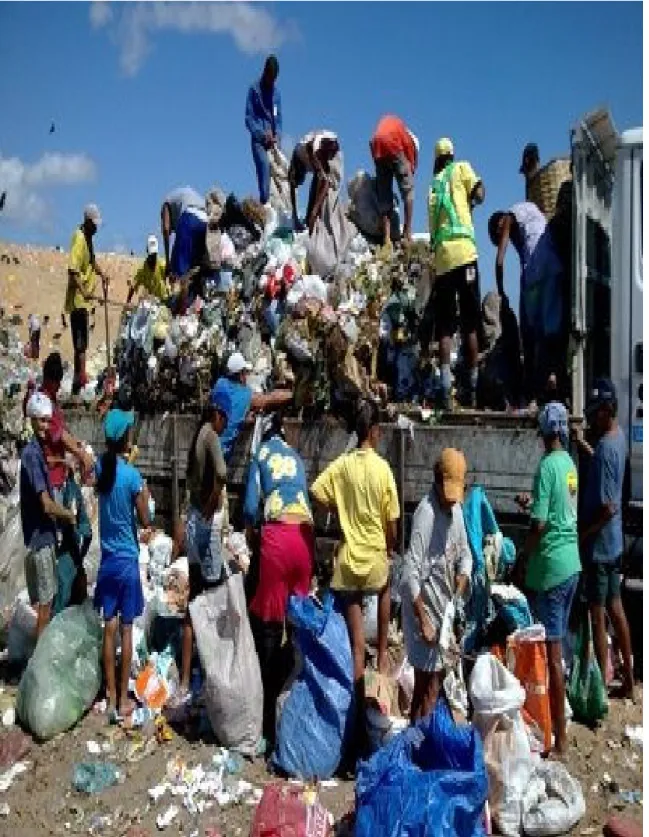 Figura 2: Catadores de lixo  Fonte: www.acesso343.com.br 