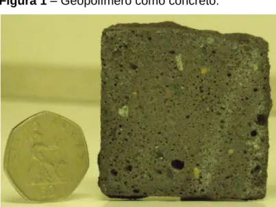 Figura 1 – Geopolímero como concreto. 