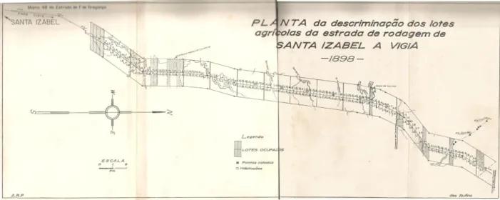 Figura 2 - Planta da Colônia Santa Rosa, 1898 