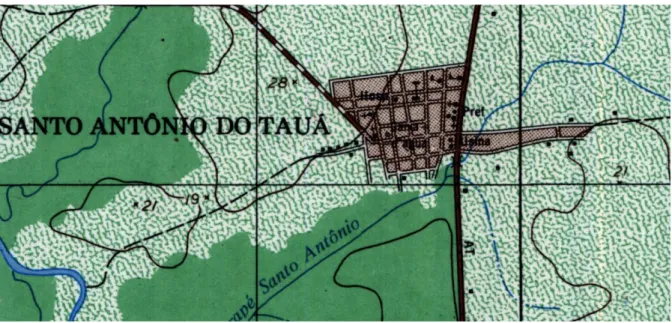 Figura 4 – Recorte da Folha Santo Antônio do Tauá, 1983