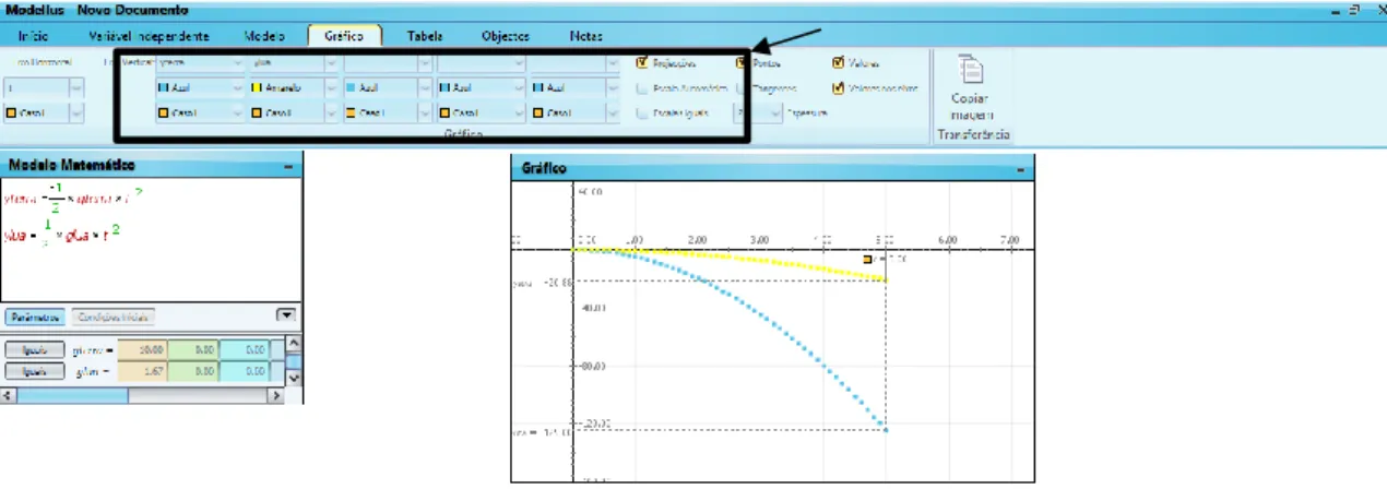 Figura 8 - Opções de objetos fornecidos pelo software. 
