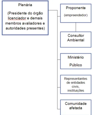 Figura 8 Fluxograma dos trabalhos realizados em Audiência Pública.